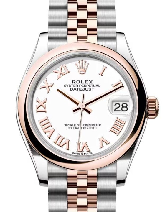 Rolex Lady-Datejust 31 31 mm 278241WRJ Steel/Rose Gold White