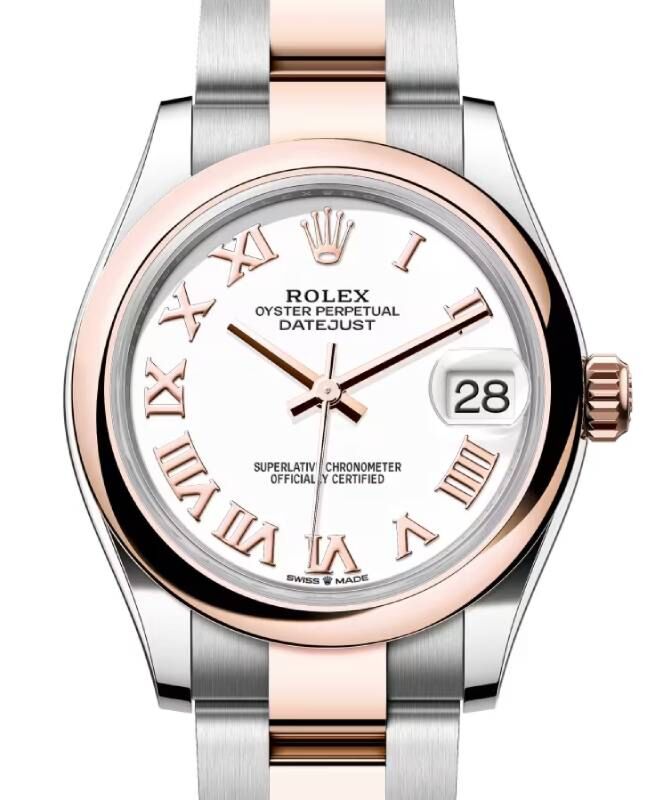 Rolex Lady-Datejust 31 31 mm 278241WRO Steel/Rose Gold White