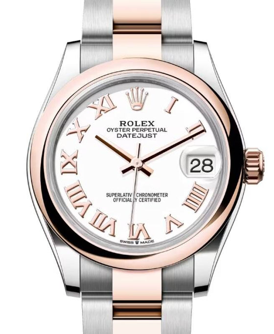 Rolex Lady-Datejust 31 31 mm 278241WRO Steel/Rose Gold White