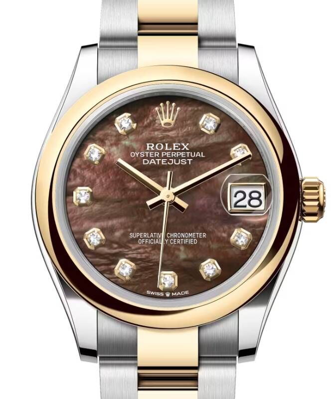 Rolex Lady-Datejust 31 31 mm 278243BMDO Steel/Yellow Gold Black Mother of Pearl