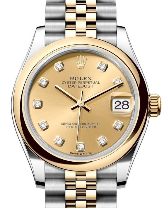 Rolex Lady-Datejust 31 31 mm 278243CDJ Steel/Yellow Gold Champagne