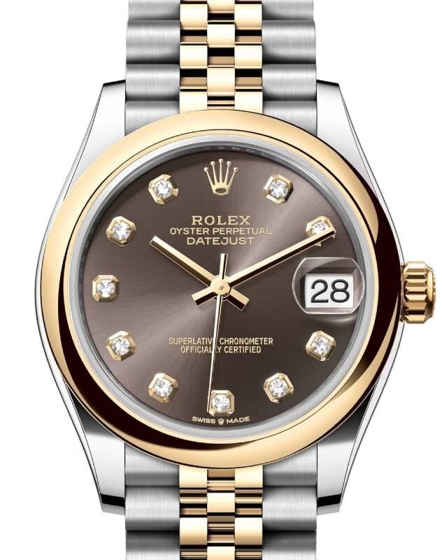 Rolex Lady-Datejust 31 31 mm 278243DGDJ Steel/Yellow Gold Grey