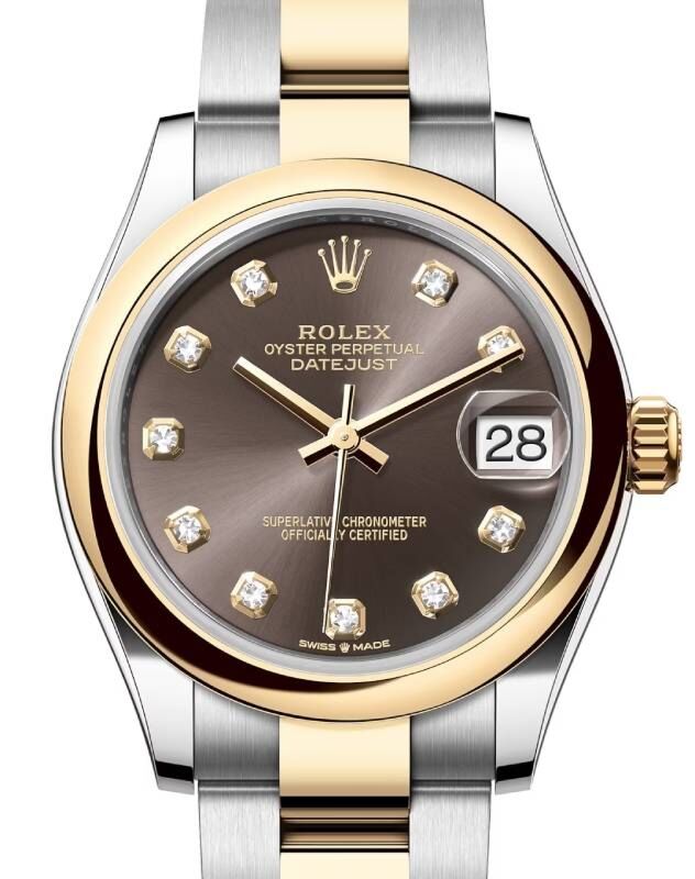 Rolex Lady-Datejust 31 31 mm 278243DGDO Steel/Yellow Gold Grey