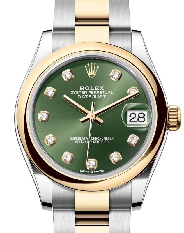 Rolex Lady-Datejust 31 31 mm 278243OGDO Steel/Yellow Gold Green