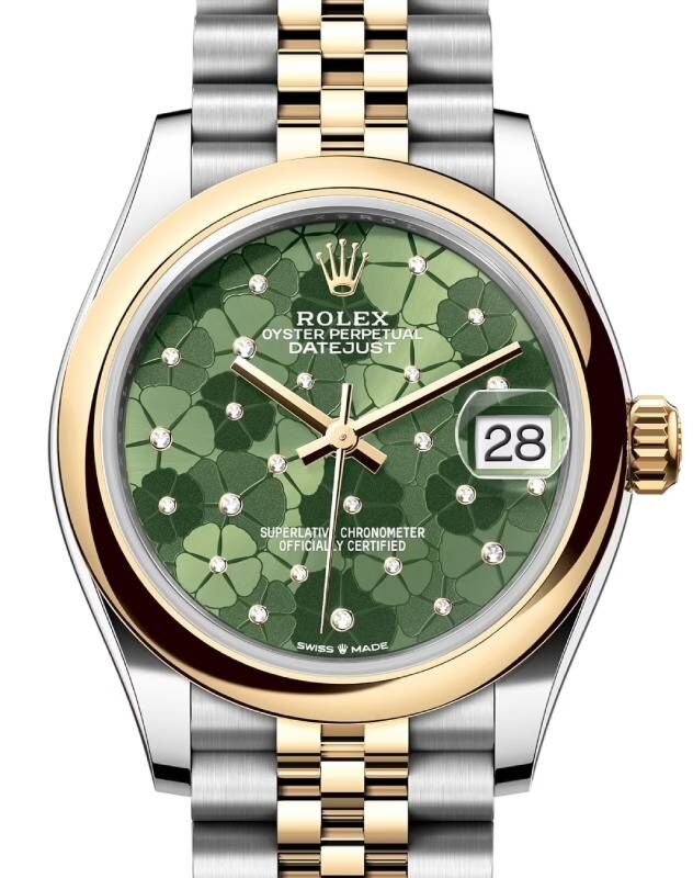 Rolex Lady-Datejust 31 31 mm 278243OGMDJ Steel/Yellow Gold Green