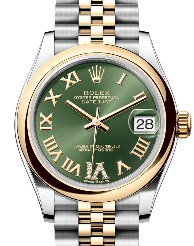 Rolex Lady-Datejust 31 31 mm 278243OGRDVIJ Steel/Yellow Gold Green