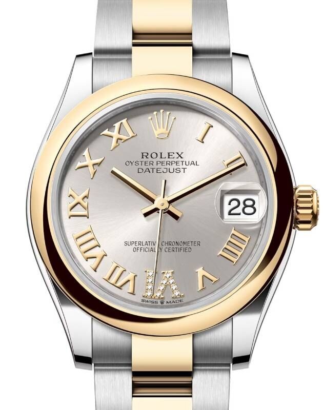 Rolex Lady-Datejust 31 31 mm 278243SRDVIO Steel/Yellow Gold Silver