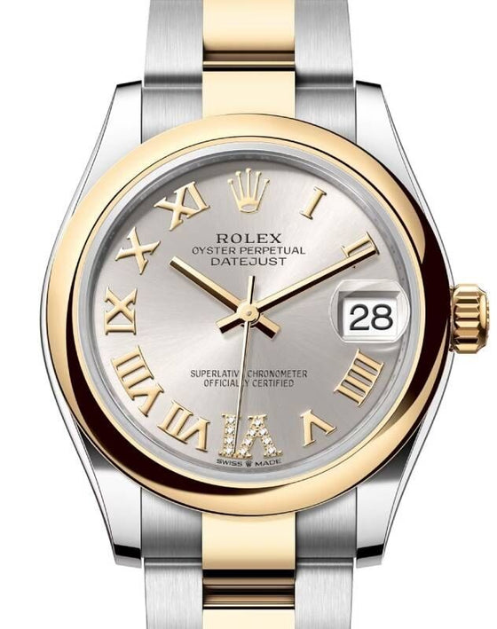Rolex Lady-Datejust 31 31 mm 278243SRDVIO Steel/Yellow Gold Silver