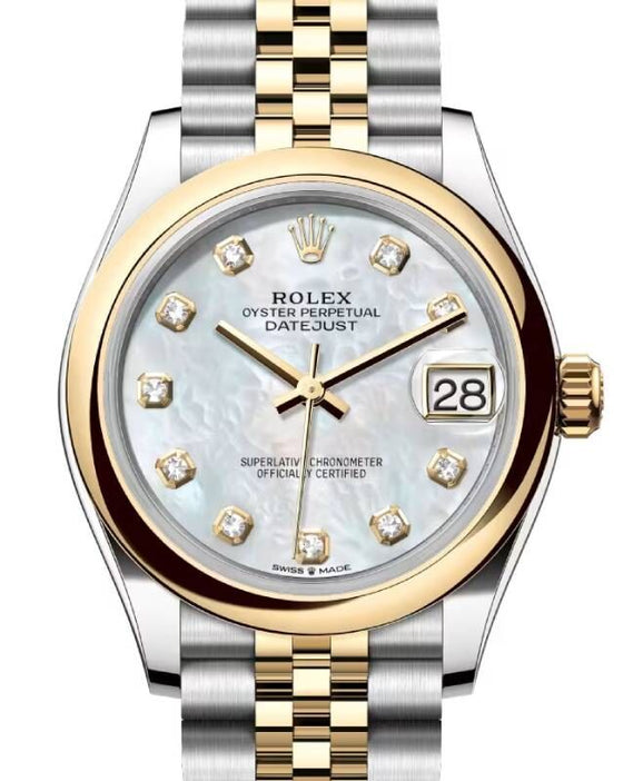 Rolex Lady-Datejust 31 31 mm 278243WMDJ Steel/Yellow Gold White Mother of Pearl