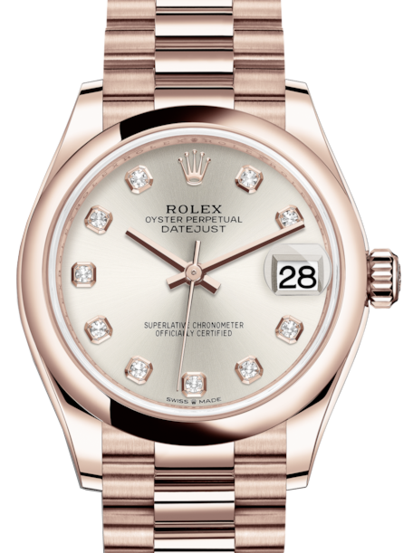 Rolex Lady-Datejust 31 31 mm 278245SDP Rose Gold Silver