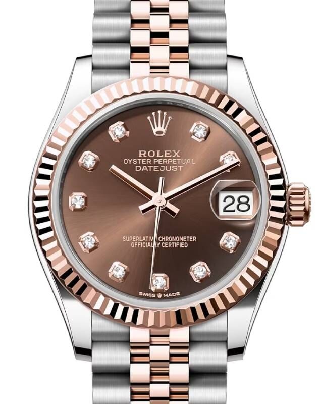 Rolex Lady-Datejust 31 31 mm 278271CDJ Steel/Rose Gold Chocolate