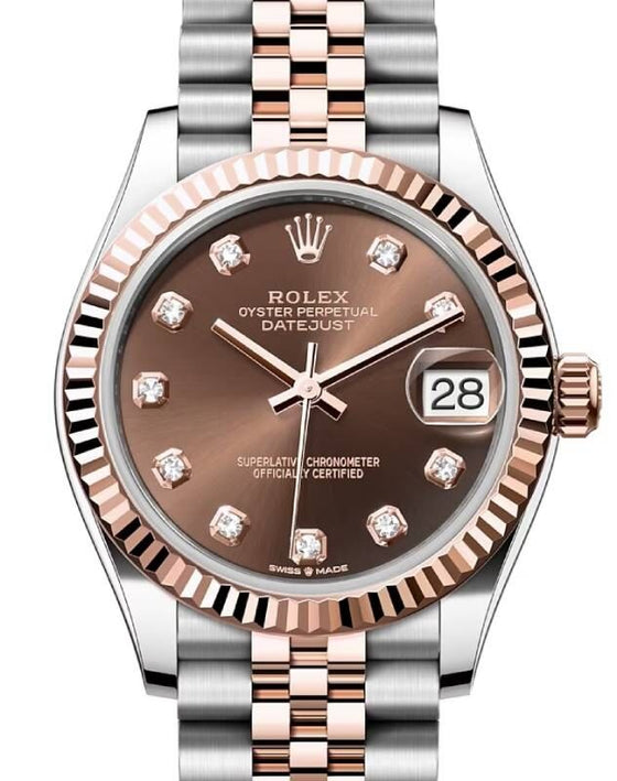 Rolex Lady-Datejust 31 31 mm 278271CDJ Steel/Rose Gold Chocolate