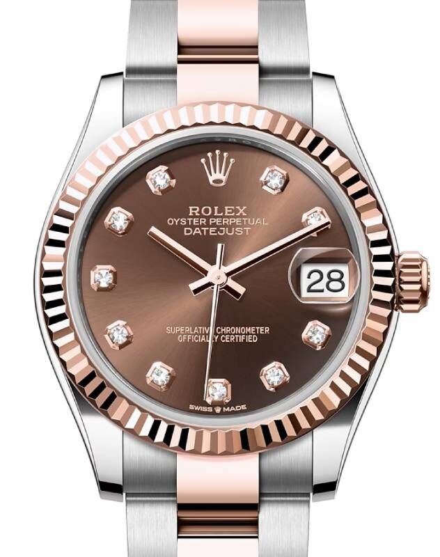 Rolex Lady-Datejust 31 31 mm 278271CDO Steel/Rose Gold Chocolate