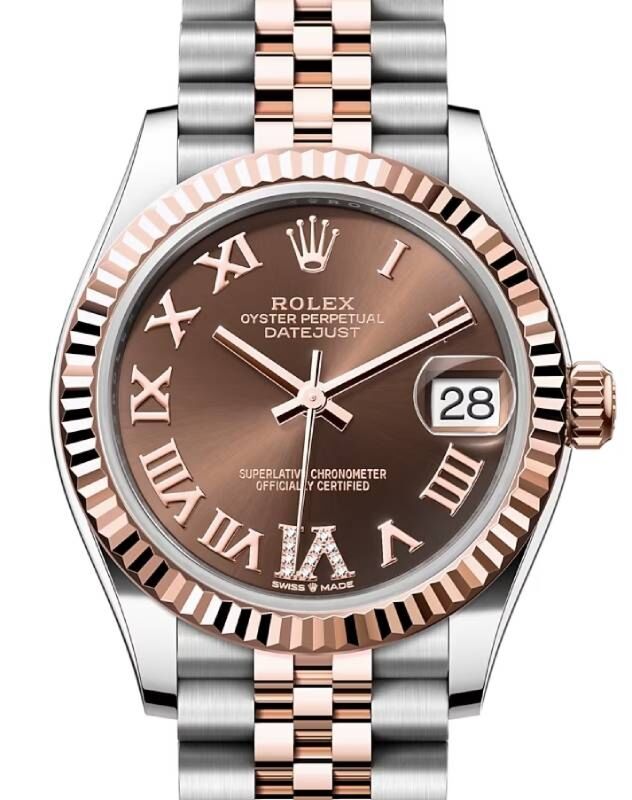 Rolex Lady-Datejust 31 31 mm 278271CRDVIJ Steel/Rose Gold Chocolate