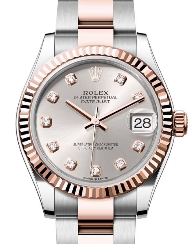Rolex Lady-Datejust 31 31 mm 278271SDO Steel/Rose Gold Silver
