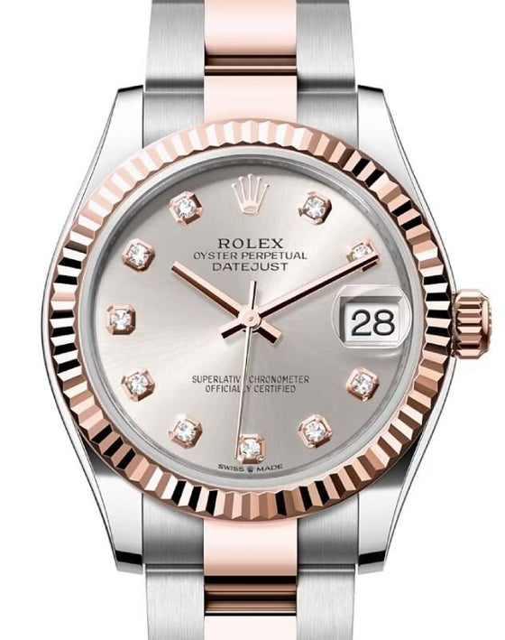 Rolex Lady-Datejust 31 31 mm 278271SDO Steel/Rose Gold Silver