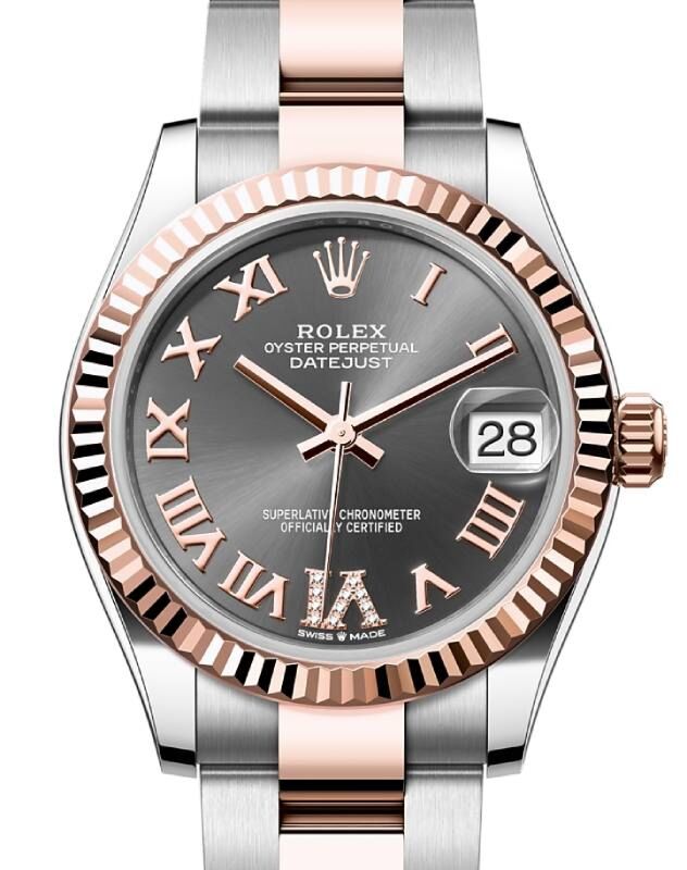 Rolex Lady-Datejust 31 31 mm 278271SRDVIO Steel/Rose Gold Slate
