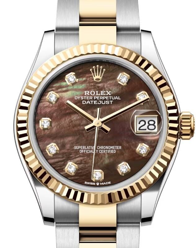 Rolex Lady-Datejust 31 31 mm 278273BMDO Steel/Yellow Gold Black Mother of Pearl