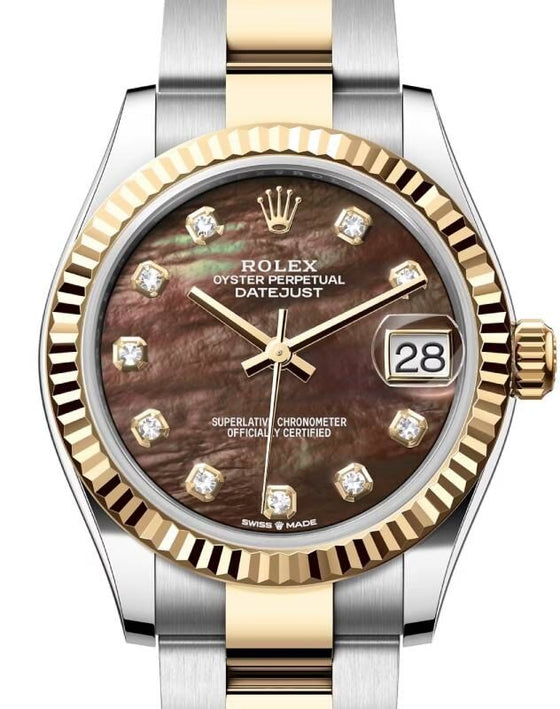 Rolex Lady-Datejust 31 31 mm 278273BMDO Steel/Yellow Gold Black Mother of Pearl