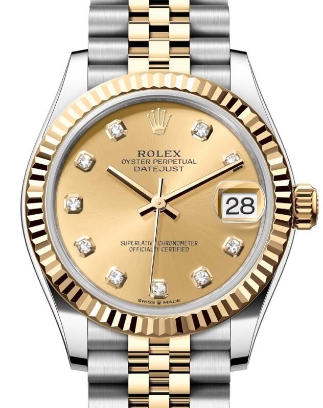Rolex Lady-Datejust 31 31 mm 278273CDJ Steel/Yellow Gold Champagne