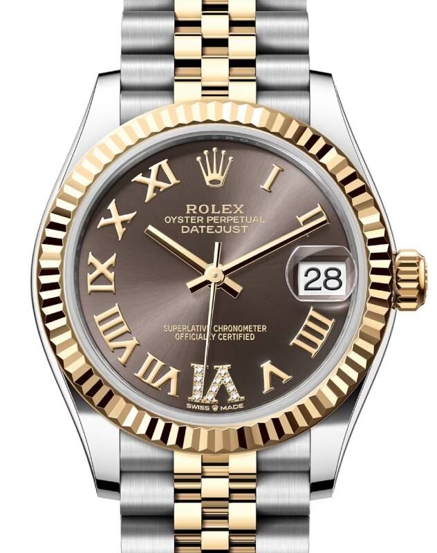 Rolex Lady-Datejust 31 31 mm 278273DGRDVIJ Steel/Yellow Gold Grey