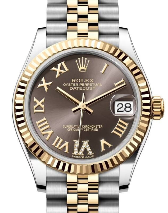 Rolex Lady-Datejust 31 31 mm 278273DGRDVIJ Steel/Yellow Gold Grey