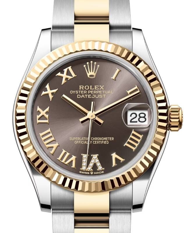 Rolex Lady-Datejust 31 31 mm 278273DGRVIO Steel/Yellow Gold Grey