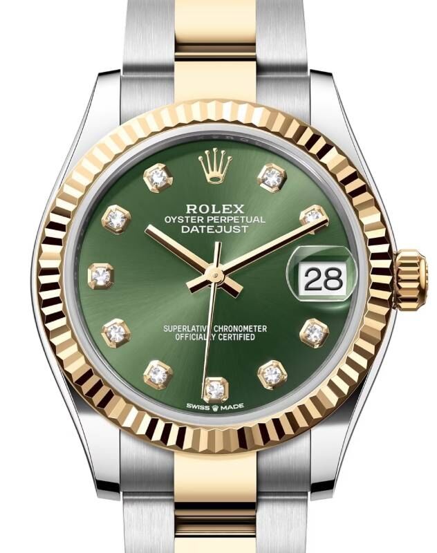 Rolex Lady-Datejust 31 31 mm 278273OGDO Steel/Yellow Gold Green