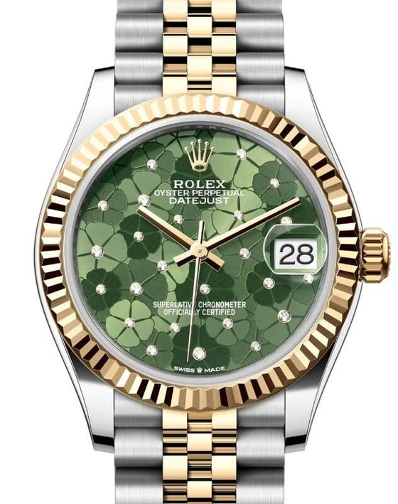 Rolex Lady-Datejust 31 31 mm 278273OGFMDJ Steel/Yellow Gold Green
