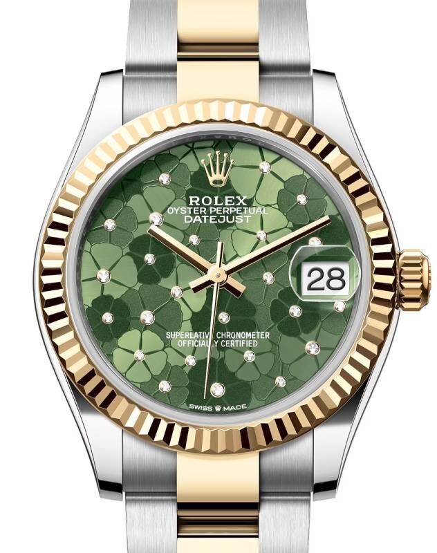 Rolex Lady-Datejust 31 31 mm 278273OGFMDO Steel/Yellow Gold Green