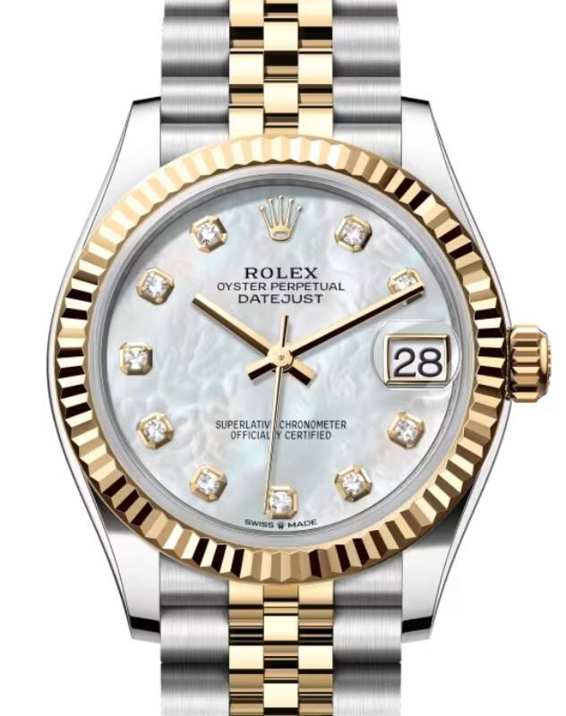 Rolex Lady-Datejust 31 31 mm 278273WMDJ Steel/Yellow Gold White Mother of Pearl