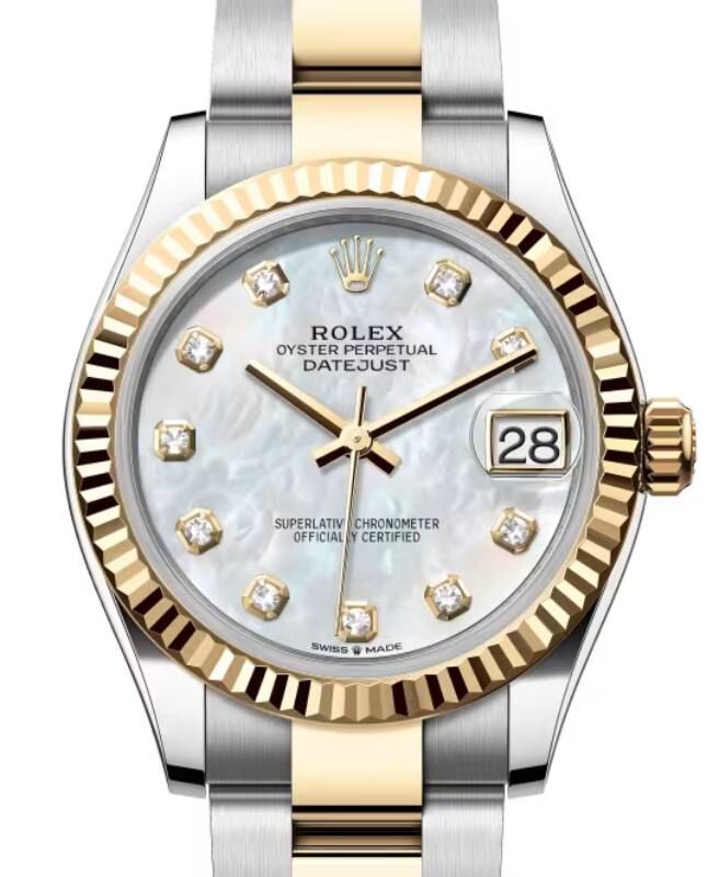 Rolex Lady-Datejust 31 31 mm 278273WMDO Steel/Yellow Gold White Mother of Pearl