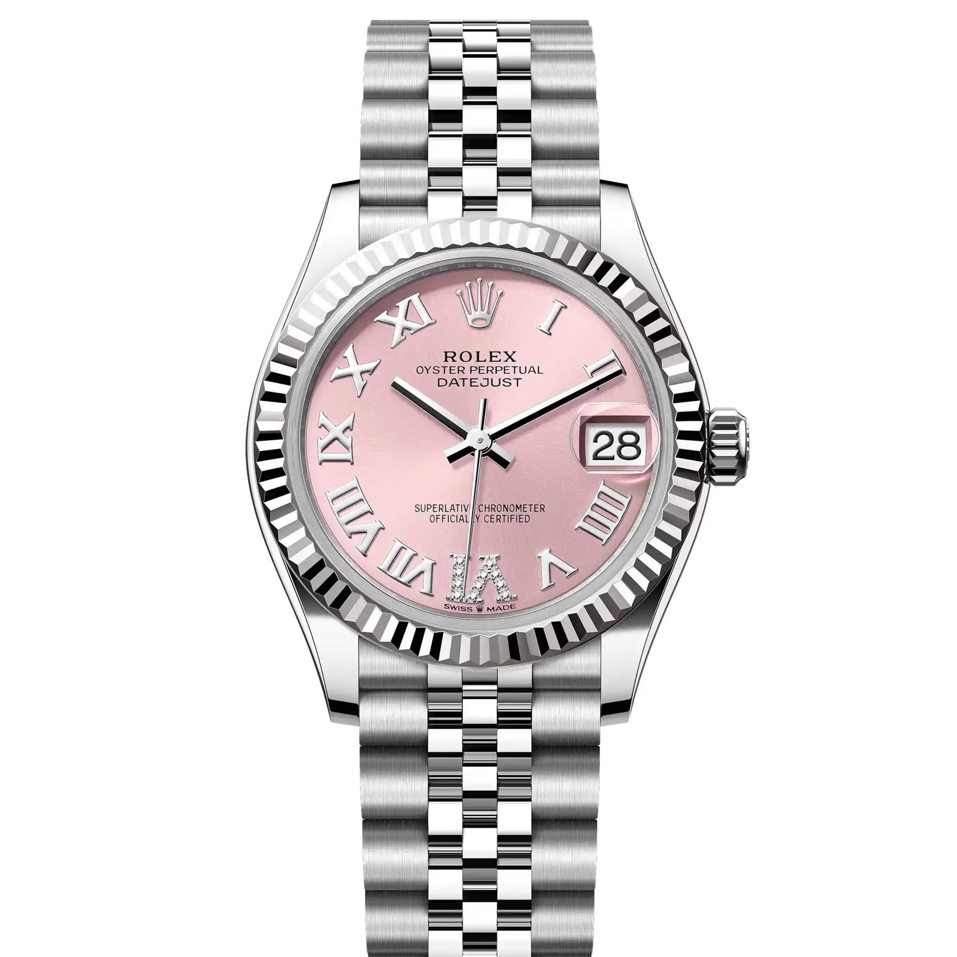 Rolex Datejust Lady 31 31 mm 278240PDBO Steel/White Gold/Diamonds Pink