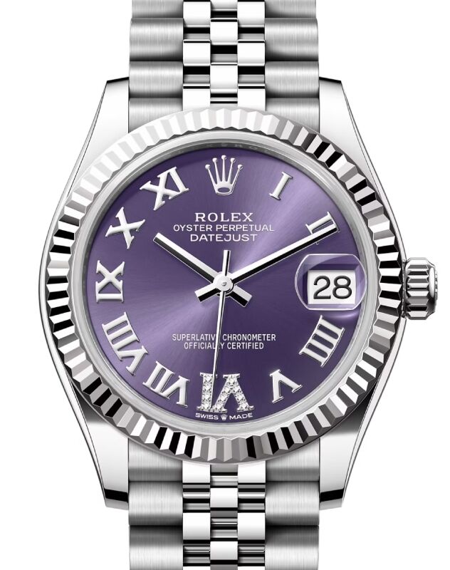 Rolex Datejust 31 31 mm 278274ARDVIJ Steel/White Gold Aubergine
