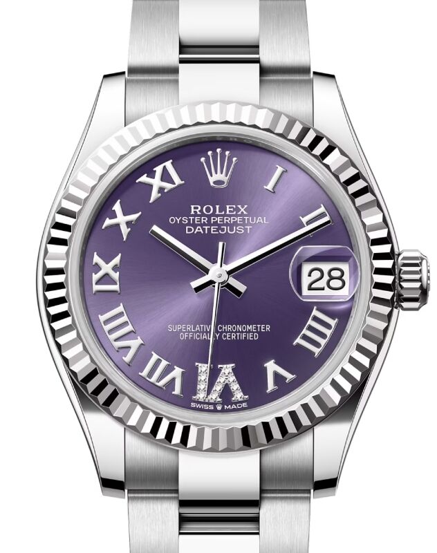 Rolex Datejust 31 31 mm 278274ARDVIO Steel/White Gold Aubergine