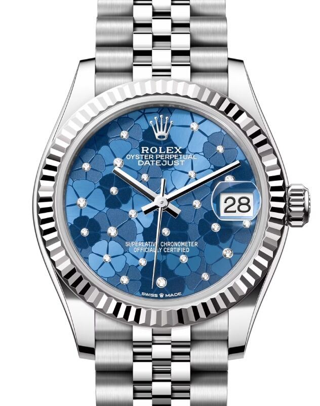 Rolex Datejust 31 31 mm 278274AZBLUFLOMDJ Steel/White Gold Blue