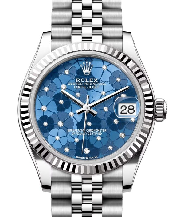 Rolex Datejust 31 31 mm 278274AZBLUFLOMDJ Steel/White Gold Blue
