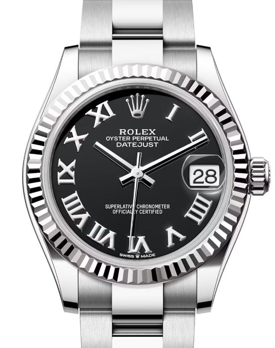 Rolex Datejust 31 31 mm 278274BLKRO Steel/White Gold Black