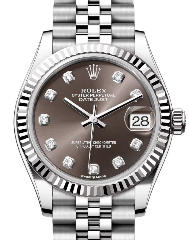 Rolex Datejust 31 31 mm 278274GDJ Steel/White Gold Dark Grey