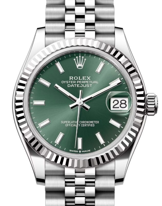 Rolex Datejust 31 31 mm 278274GNSJ Steel/White Gold Green