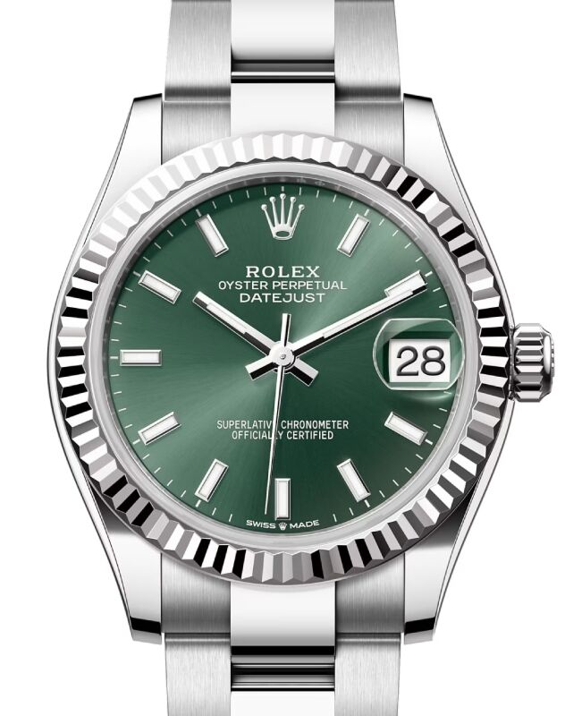 Rolex Datejust 31 31 mm 278274GNSO Steel/White Gold Green
