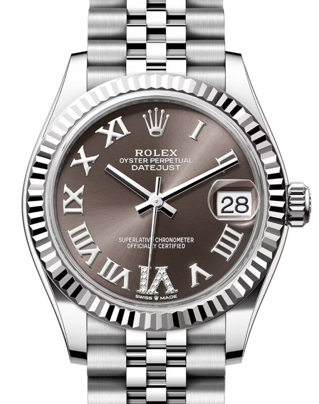 Rolex Datejust 31 31 mm 278274GRDVIJ Steel/White Gold Dark Grey