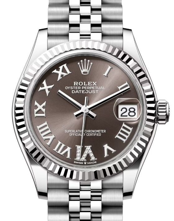 Rolex Datejust 31 31 mm 278274GRDVIJ Steel/White Gold Dark Grey