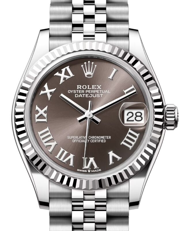 Rolex Datejust 31 31 mm 278274GRJ Steel/White Gold Dark Grey