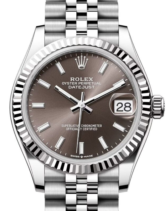 Rolex Datejust 31 31 mm 278274GRSJ Steel/White Gold Dark Grey