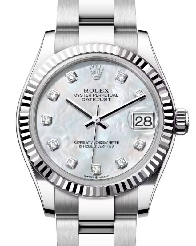 Rolex Datejust 31 31 mm 278274WMOPDO Steel/White Gold White Mother of Pearl