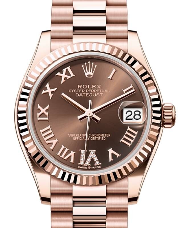Rolex Lady-Datejust 31 31 mm 278275CRDVIP Rose Gold Chocolate