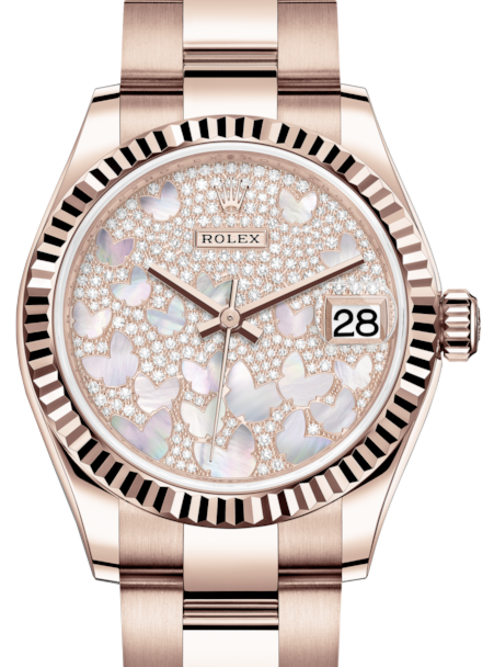 Rolex Lady-Datejust 31 31 mm 278275MBDPO Rose Gold Diamond Pave