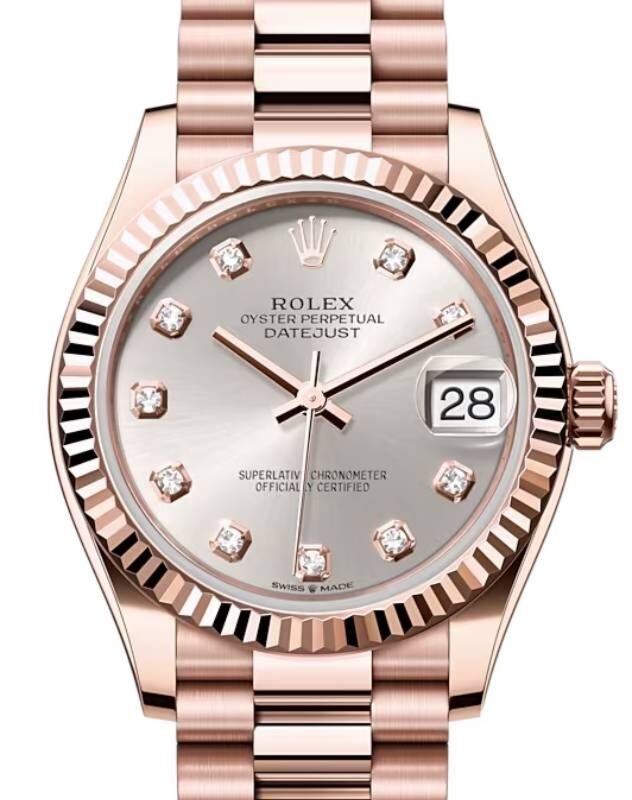 Rolex Lady-Datejust 31 31 mm 278275SDP Rose Gold Silver