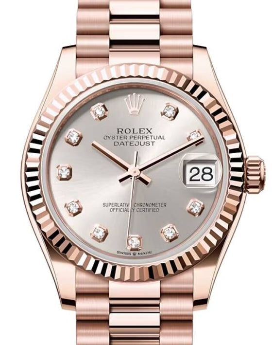 Rolex Lady-Datejust 31 31 mm 278275SDP Rose Gold Silver